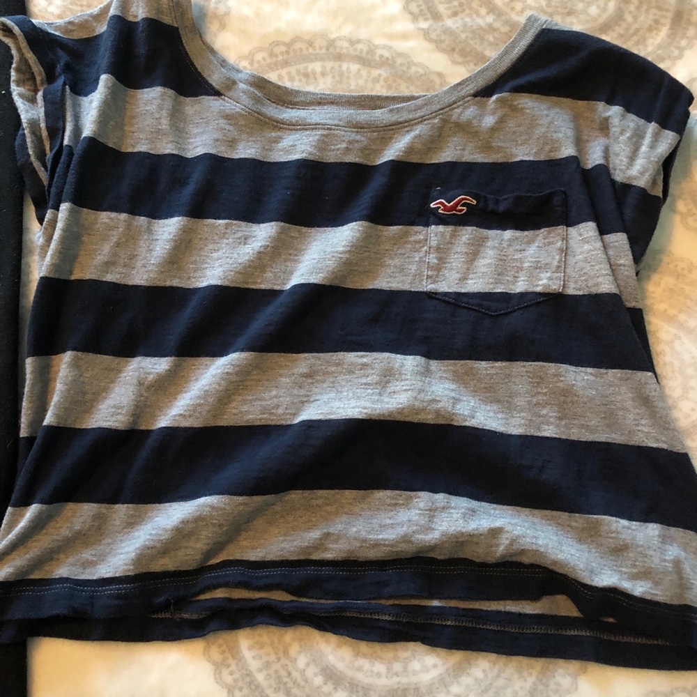 Striped Hollister Crop Top